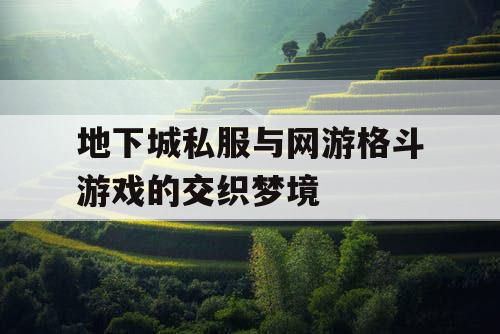 地下城私服与网游格斗游戏的交织梦境